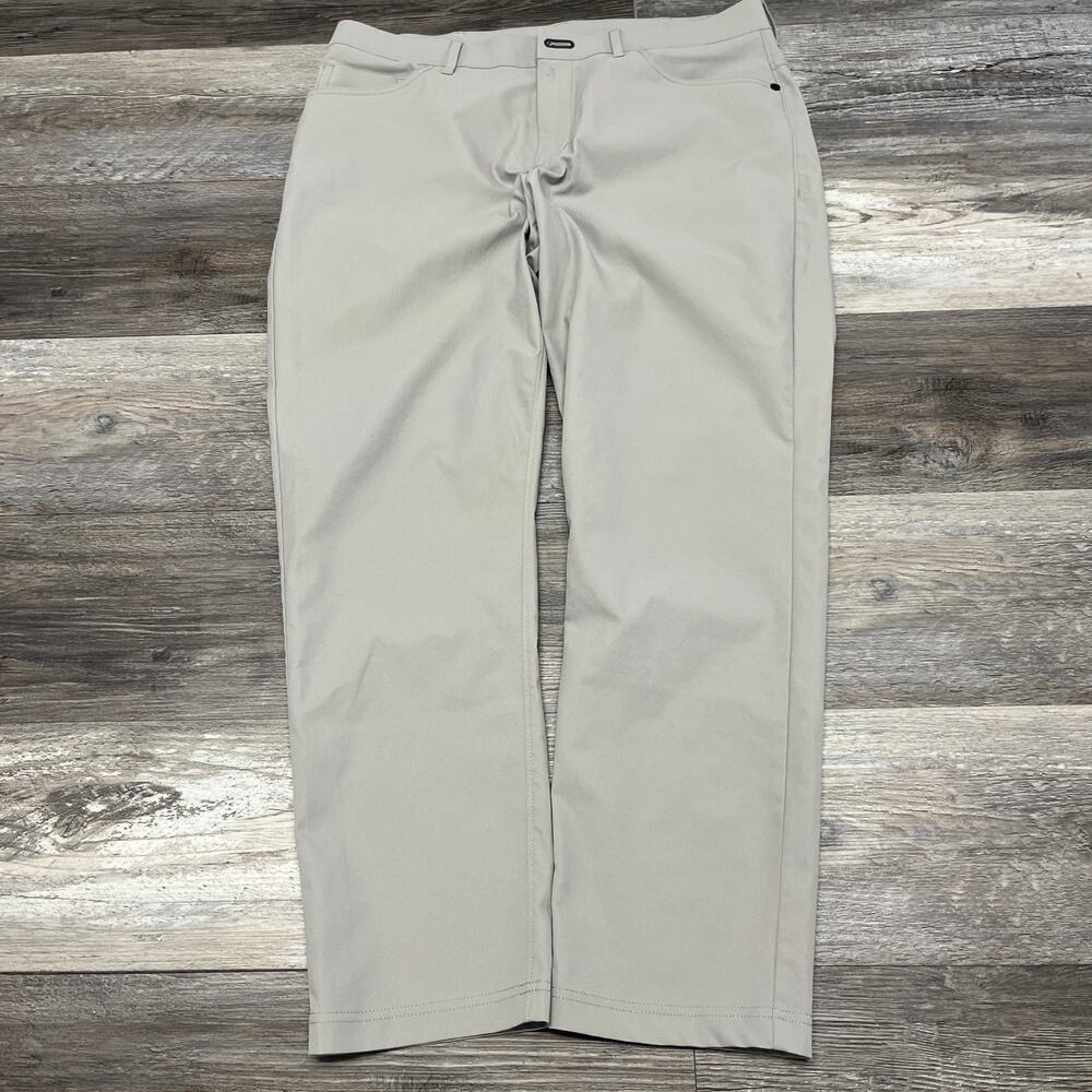 Public Rec Dealmaker Tan Mens‎ 34x29 Flat Front Performance Stretch Dress Pants